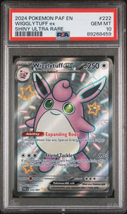 Wigglytuff ex 222/091 (Paldean Fates) — PSA 10