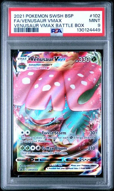 Venusaur VMAX SWSH102 (Sword & Shield Promo) — PSA 9