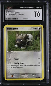 Zigzagoon 74 · Normal (EX Emerald) — CGC 10