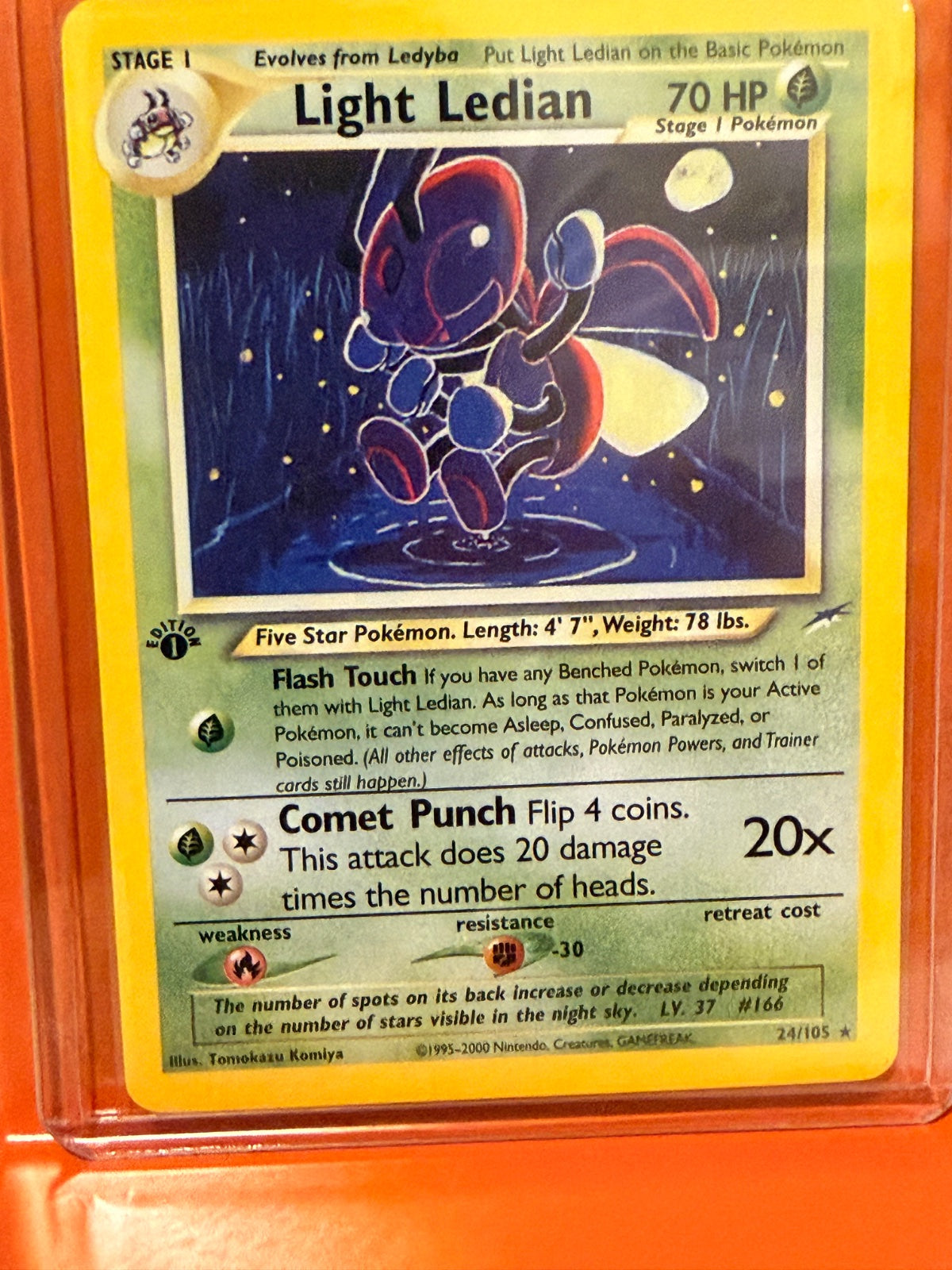 Light Ledian 24 · 1st Edition (Neo Destiny)