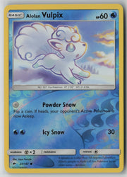 Alolan Vulpix 27/147 · Reverse Holo  (Burning Shadows) by  Saya Tsurata