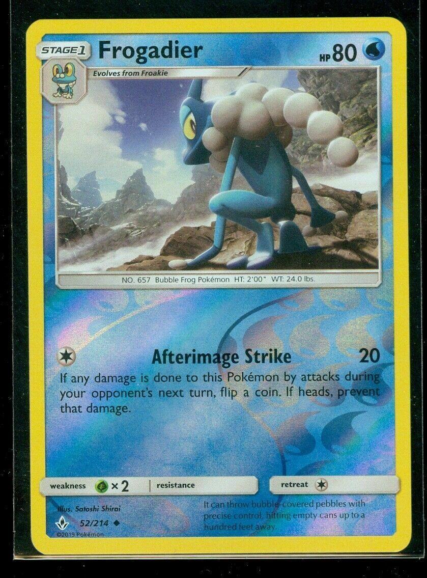 Frogadier 52 · Reverse Holo (Unbroken Bonds) byu Satoshi