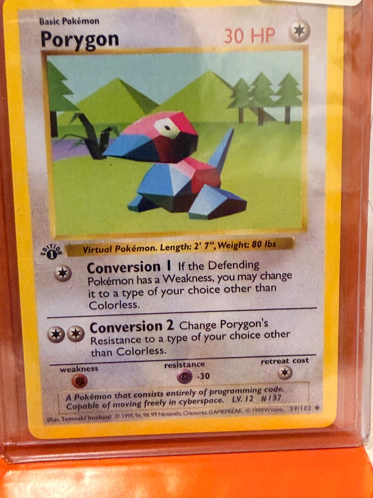 Porygon 39 · 1st Edition (Base Set (1st Edition & Shadowless))