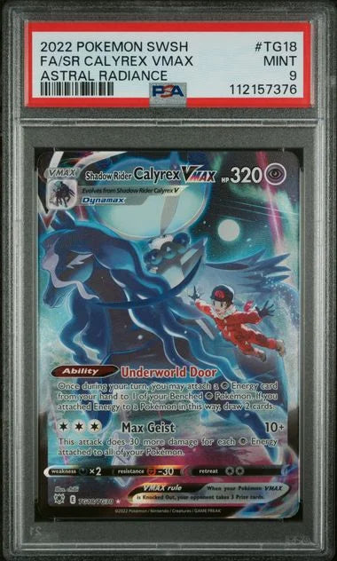 PSA9 Pokemon Astral Radiance Calyrex VMAX #TG18