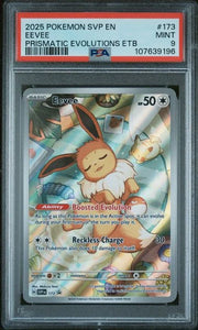 PSA9 Pokemon Eevee Prismatic Evolutions ETB Promo