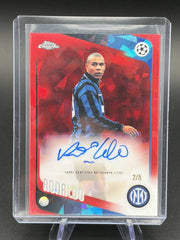 2025-26 Topps Chrome Sapphire UCC Ronaldo Legend Auto Red /5 #CLA-R9 Inter Milan