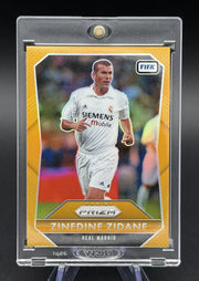 2025-26 Panini Prizm FIFA Zinedine Zidane #17 Gold Prizm 01/10 Real Madrid