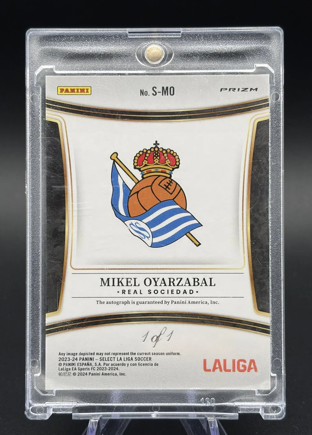 2023-24 Panini Select La Liga Mikel Oyarzabal Signatures Auto 1 of 1 #S-MO Real Sociedad