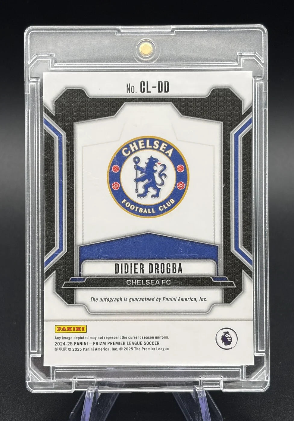 2024-25 Panini Prizm Premier League Didier Drogba Club Legends Auto #CL-DD Chelsea