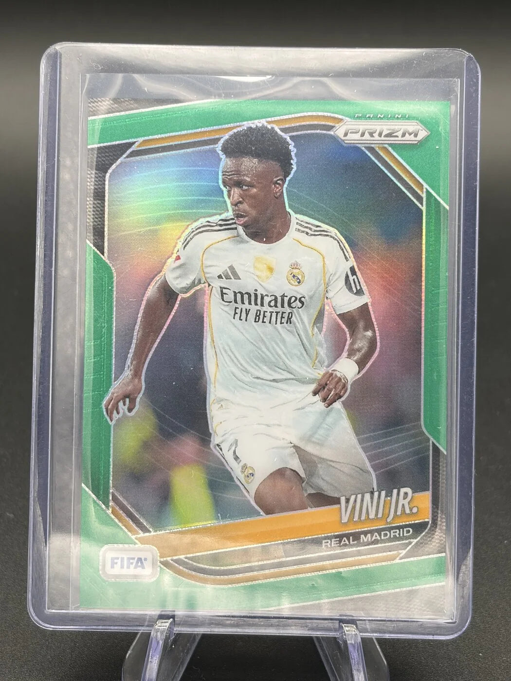 2025-26 Panini Prizm FIFA Vinicius Junior #179 Green Prizm 2/5 Real Madrid