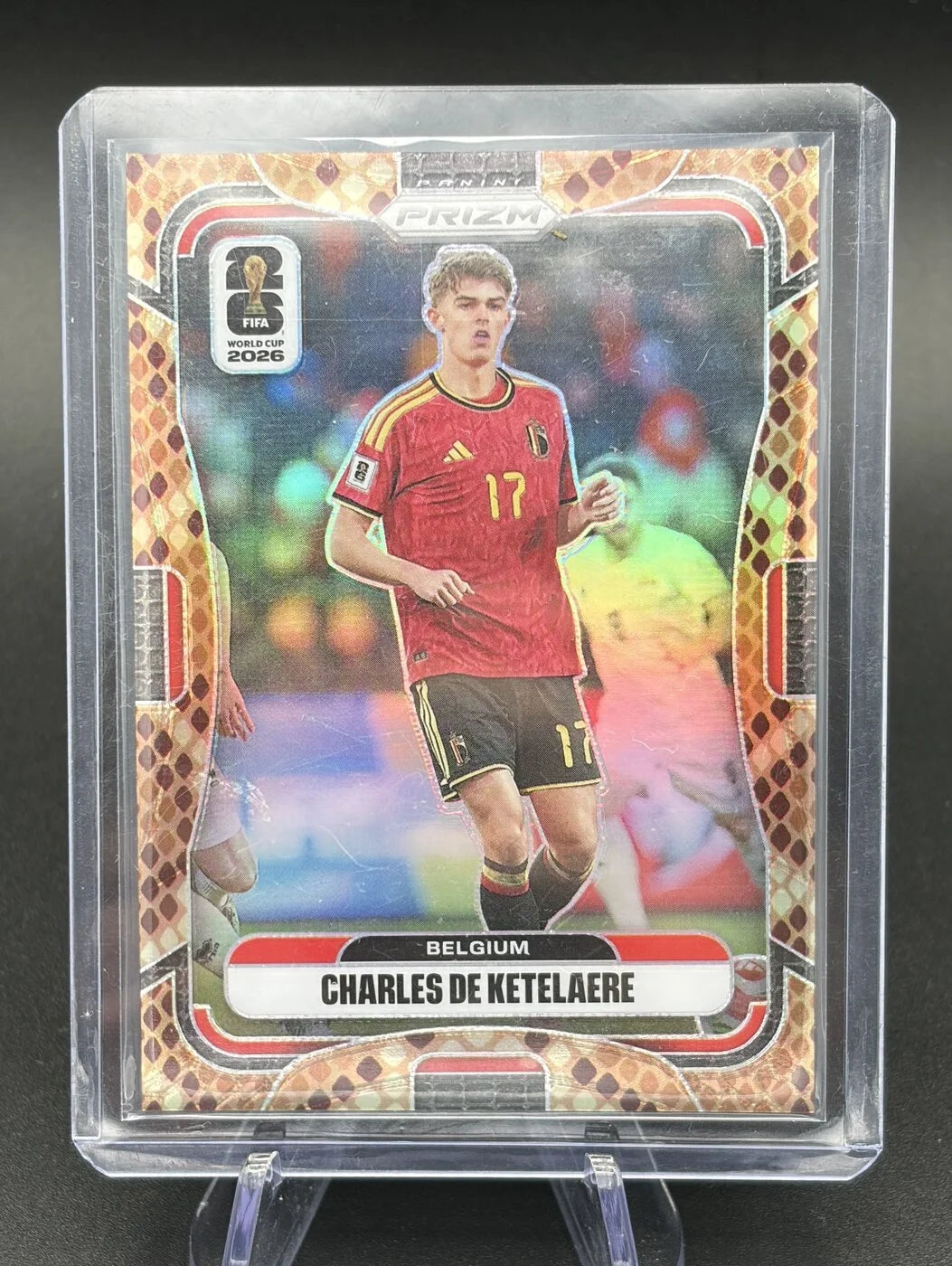 2026 Panini Prizm FIFA World Cup Charles De Ketelaere #156 Snake Prizm SSP Belgium