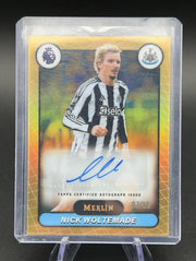 2026 Topps Premier League Merlin Nick Woltemade Auto Gold 07/50 #MV-WT Newcastle United