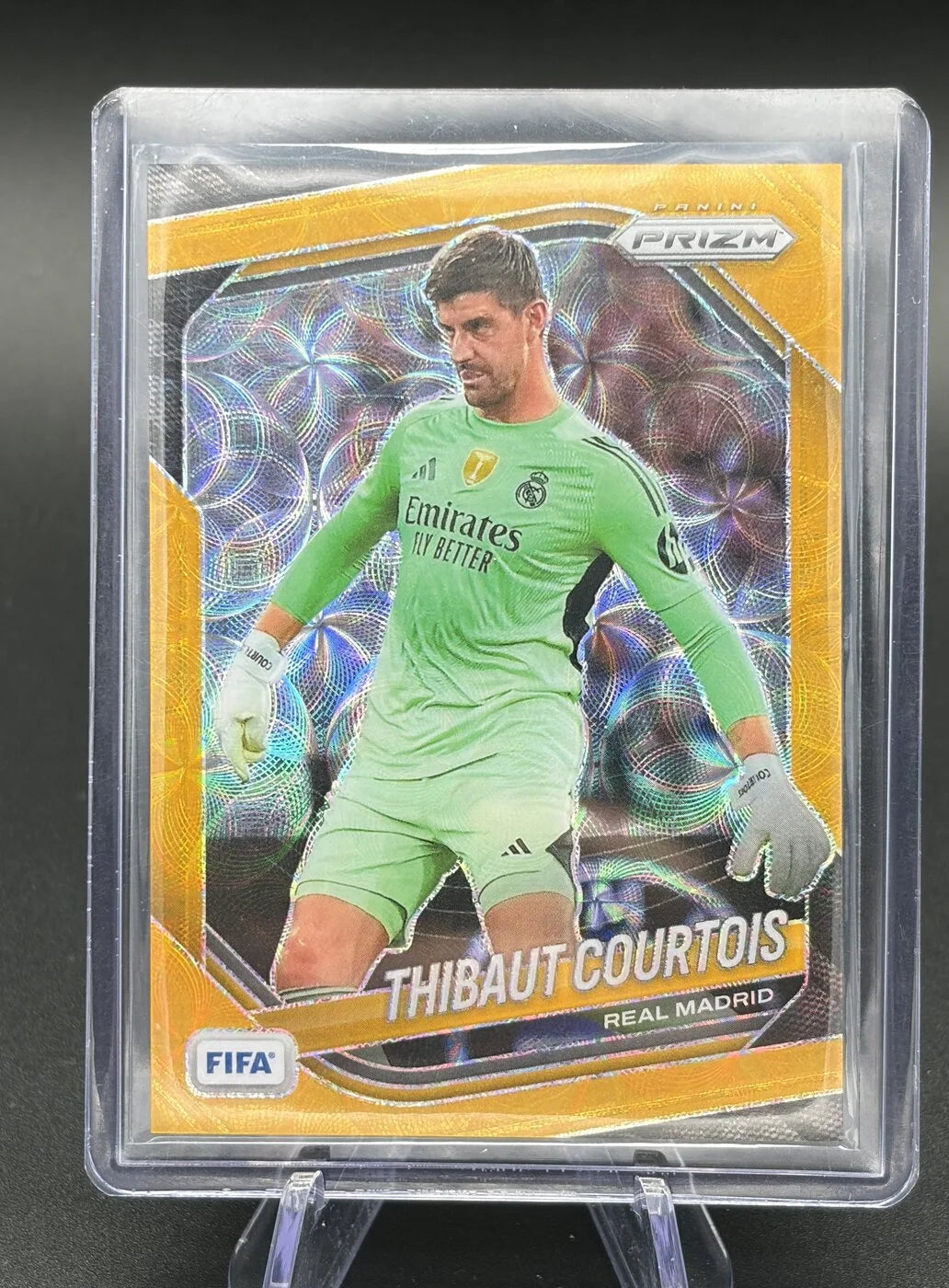 2025-26 Panini Prizm FIFA Thibaut Courtois #190 Prizm 05/10 Real Madrid