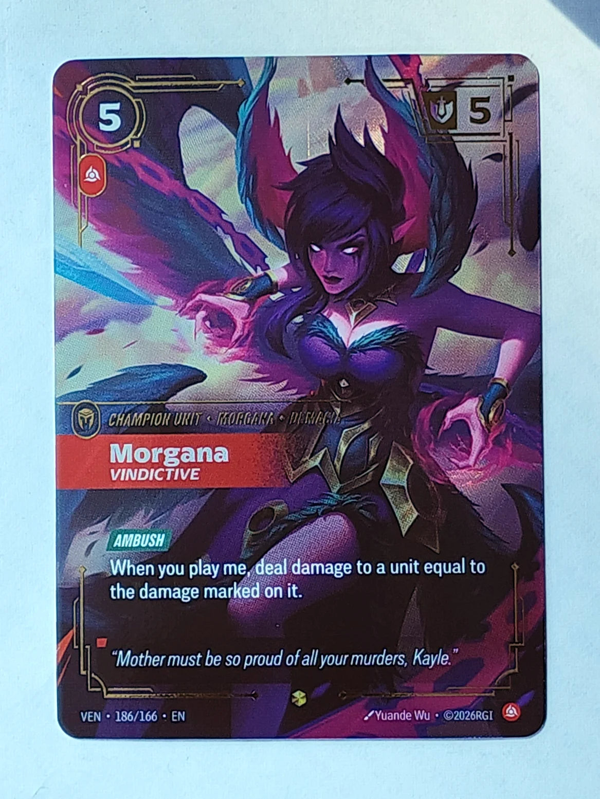 Morgana, Vindictive (Overnumbered) 186/166 (Vendetta)