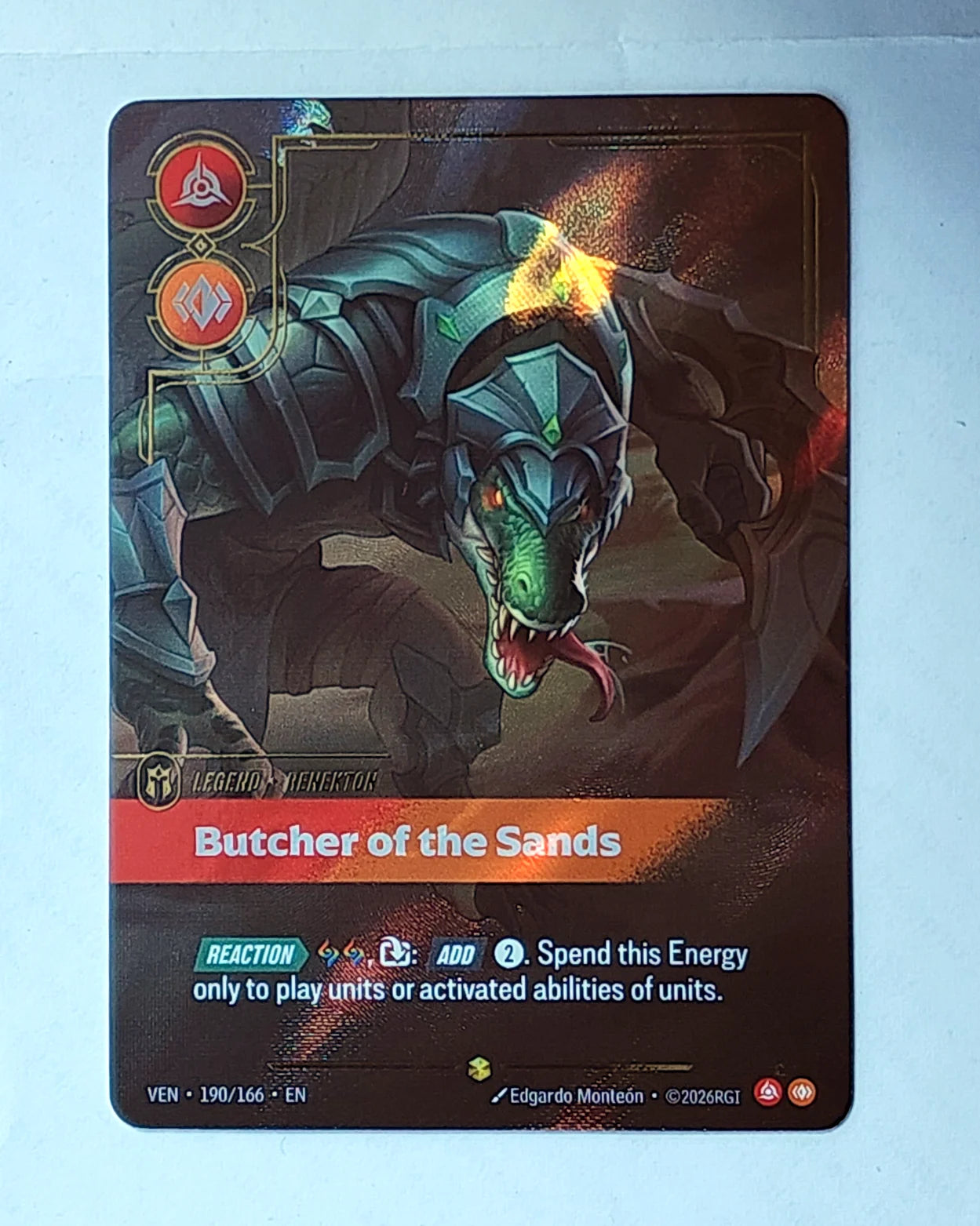 Renekton - Butcher of the Sands (Overnumbered) 190/166 (Vendetta)