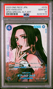 Boa Hancock (SP) (JP) OP01-078 (Kingdoms of Intrigue) — PSA 10