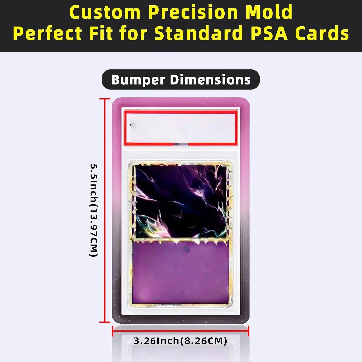 Slab Protector - PSA - Gradient Multi-Color - Pink-Green