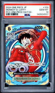 Monkey.D.Luffy (JP) OP07-109 (One Piece Promotion Cards (JP)) — PSA 10