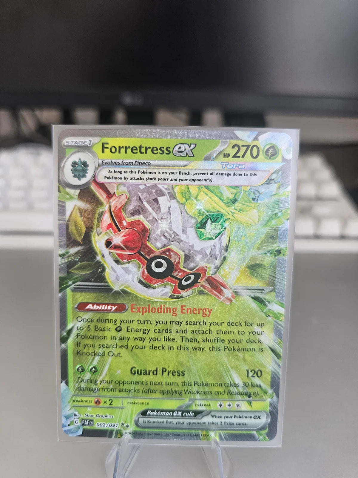 Forretress ex 002/091 (Paldean Fates)