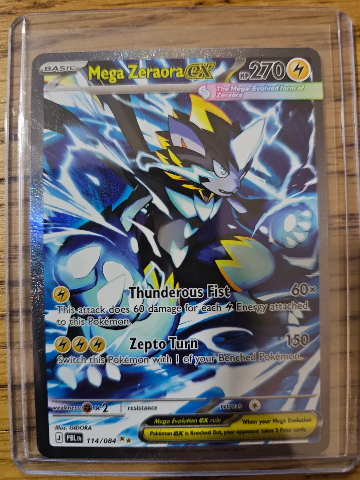Mega Zeraora ex 114/084 (Pitch Black)