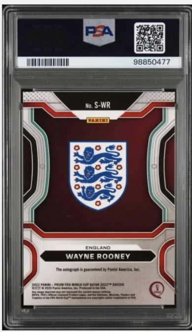 Wayne Rooney - Prizm - 2022 - PSA 10 - Auto