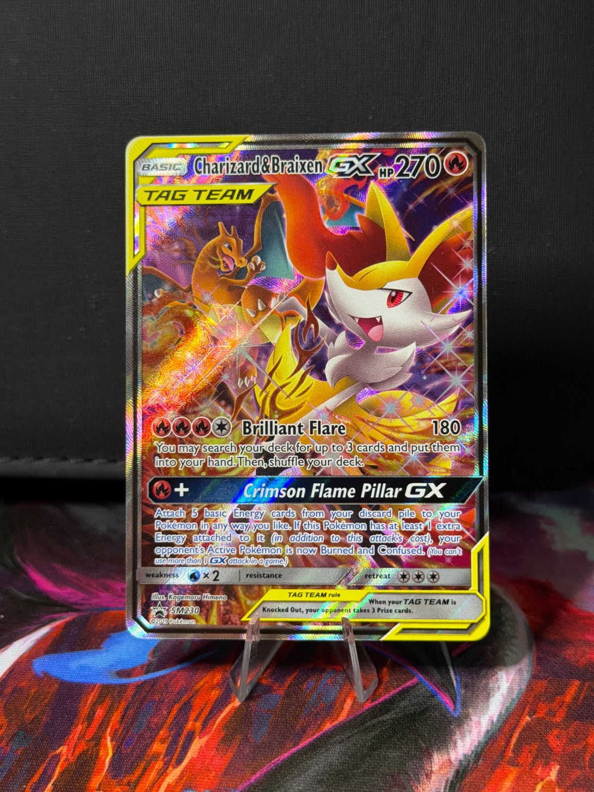 Charizard & Braixen GX SM230 (Sun & Moon Promo)