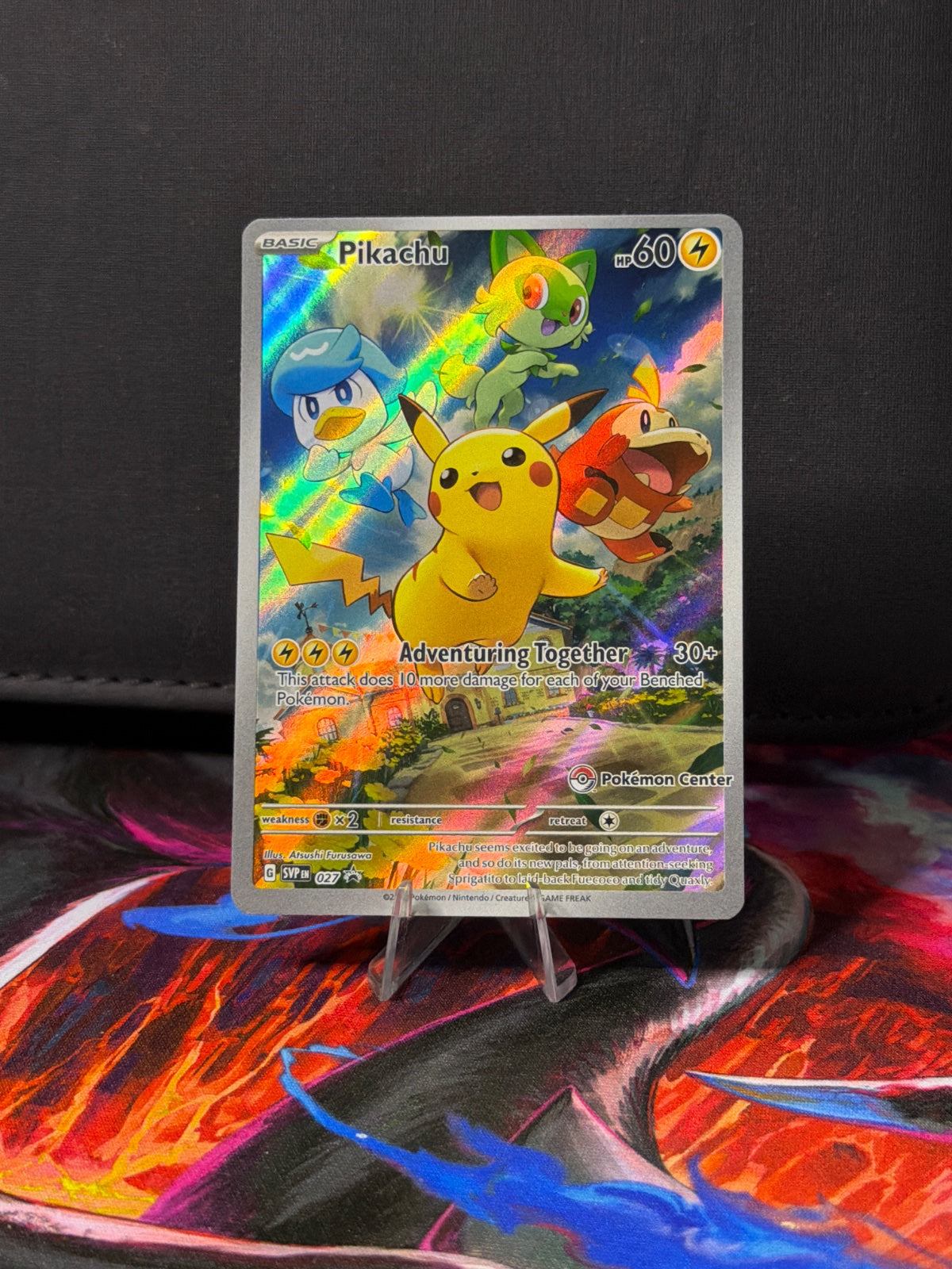 Pikachu (Pokemon Center Exclusive) 027 (Scarlet & Violet Promo)