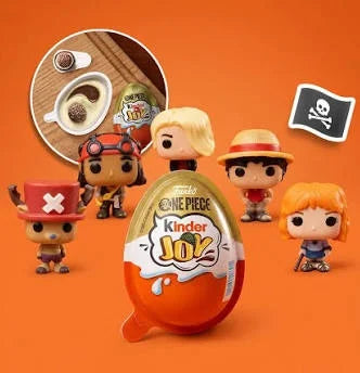 KINDER x ONE PIECE _ Chocolate Dessert + mini Funko + mini Card