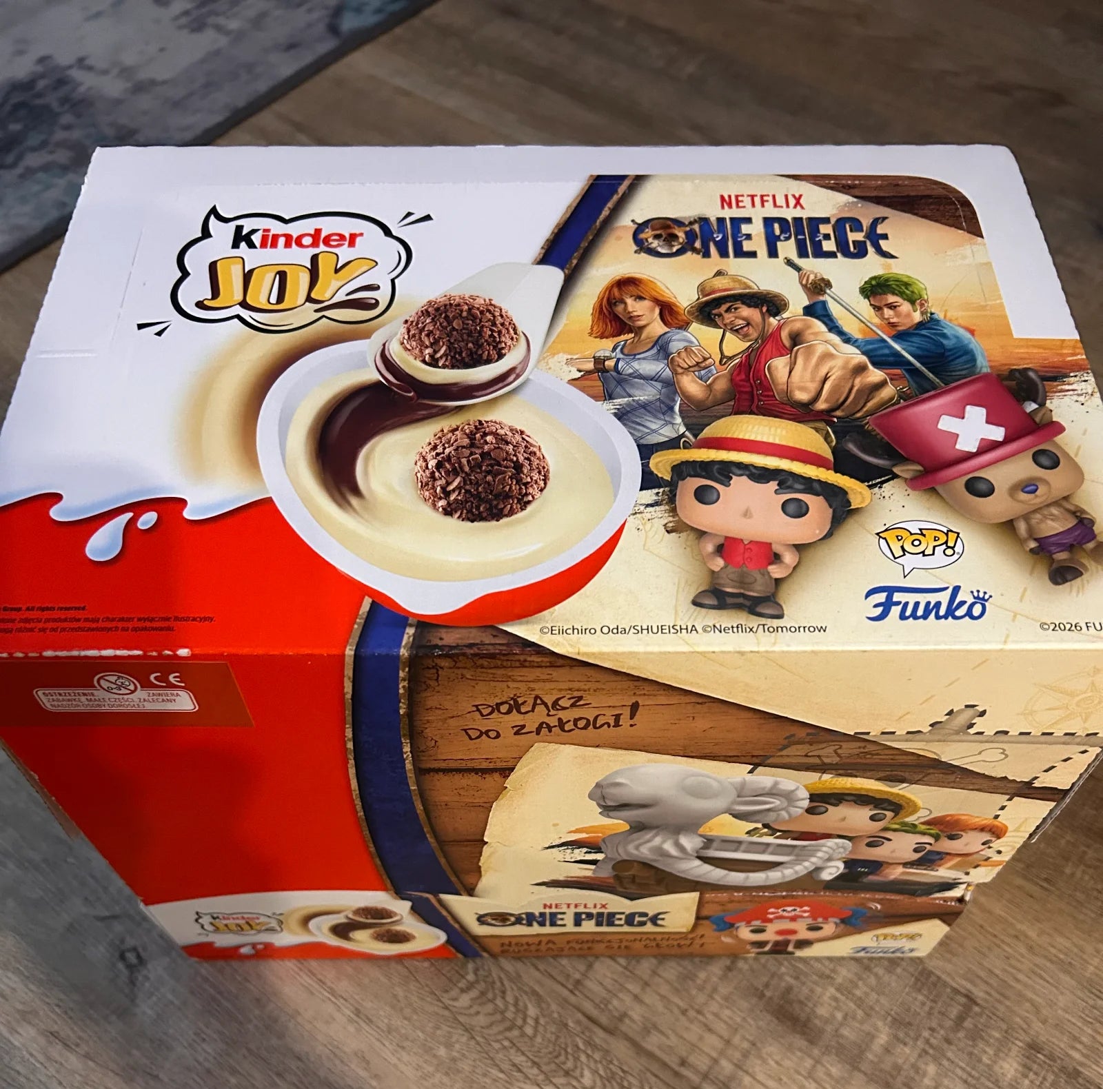 KINDER x ONE PIECE _ Chocolate Dessert + mini Funko + mini Card