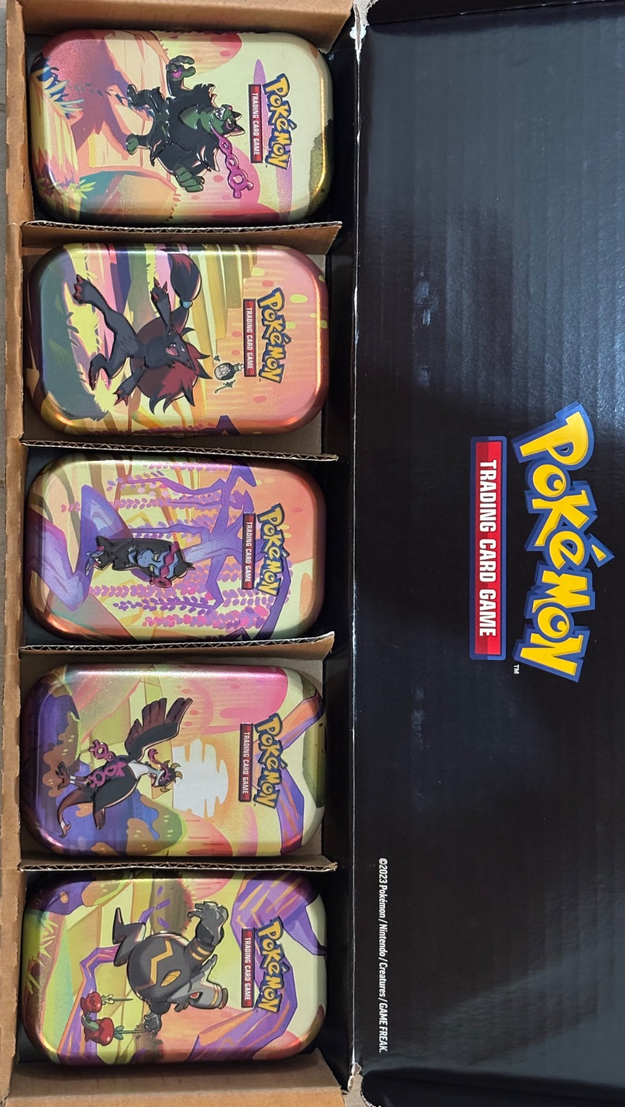 Scarlet & Violet - Shrouded Fable Mini Tins x 5 (No packs)