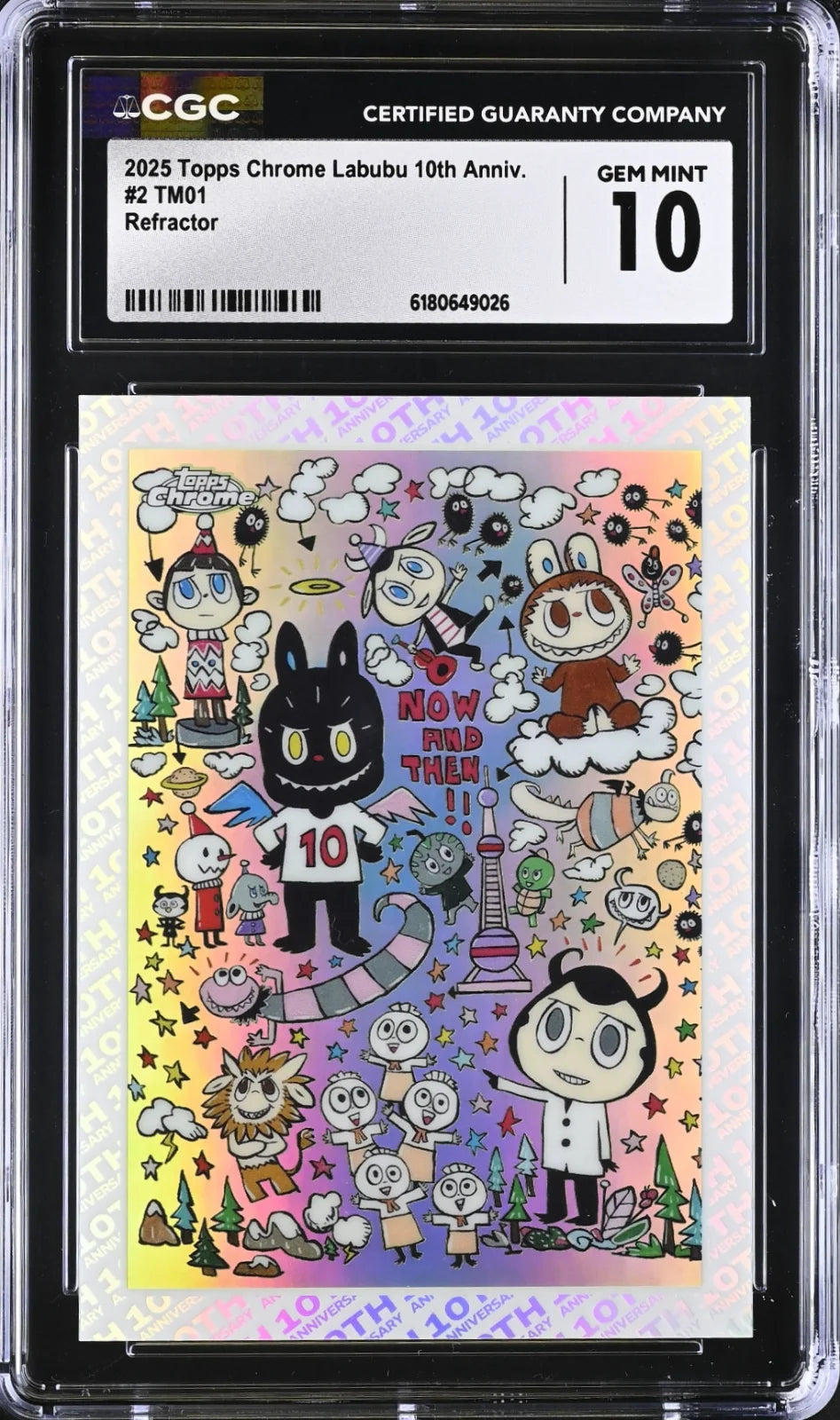 Labubu Chrome 10th Anniv., #2, TM01, English, CGC 10