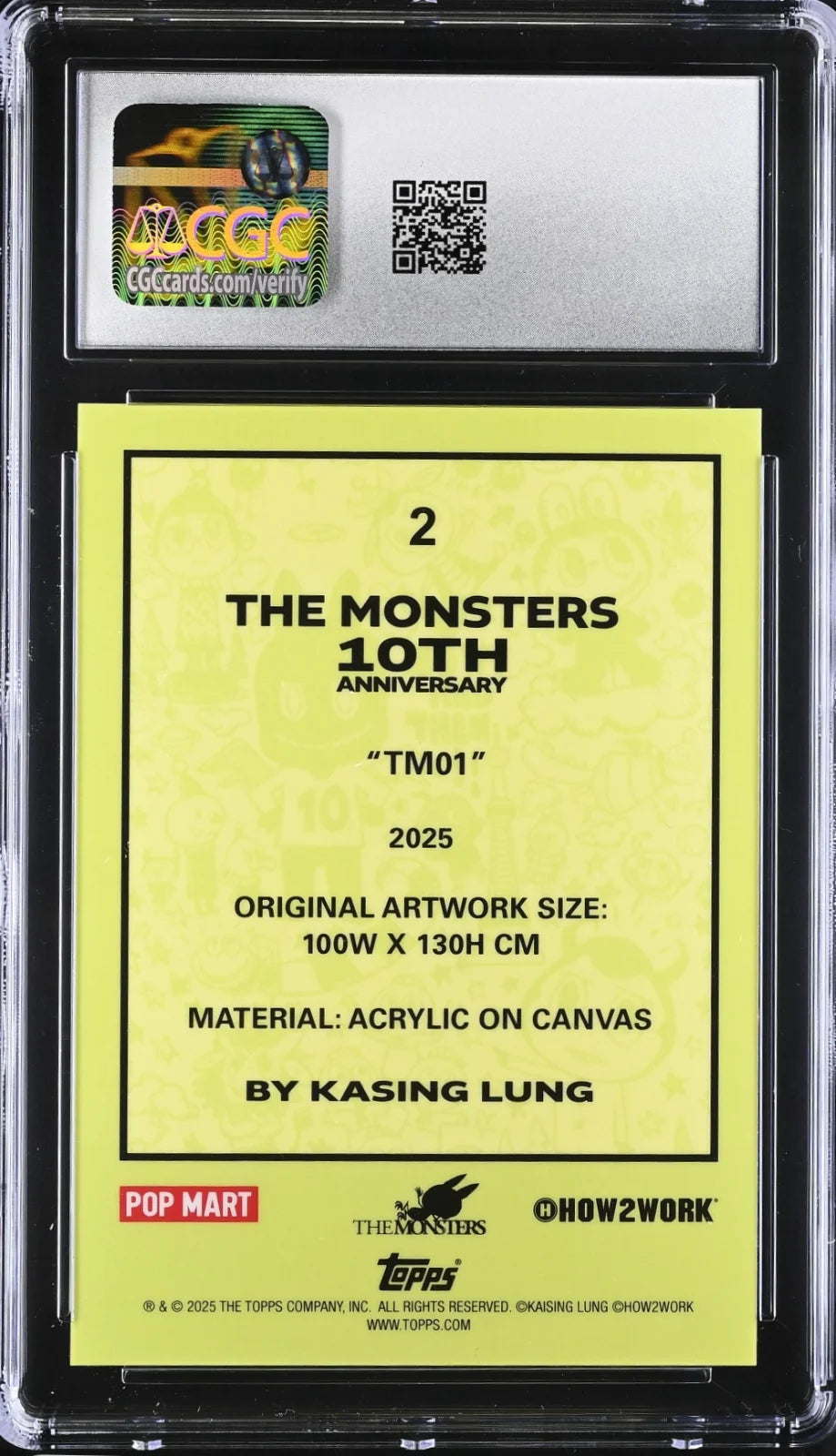 Labubu Chrome 10th Anniv., #2, TM01, English, CGC 10