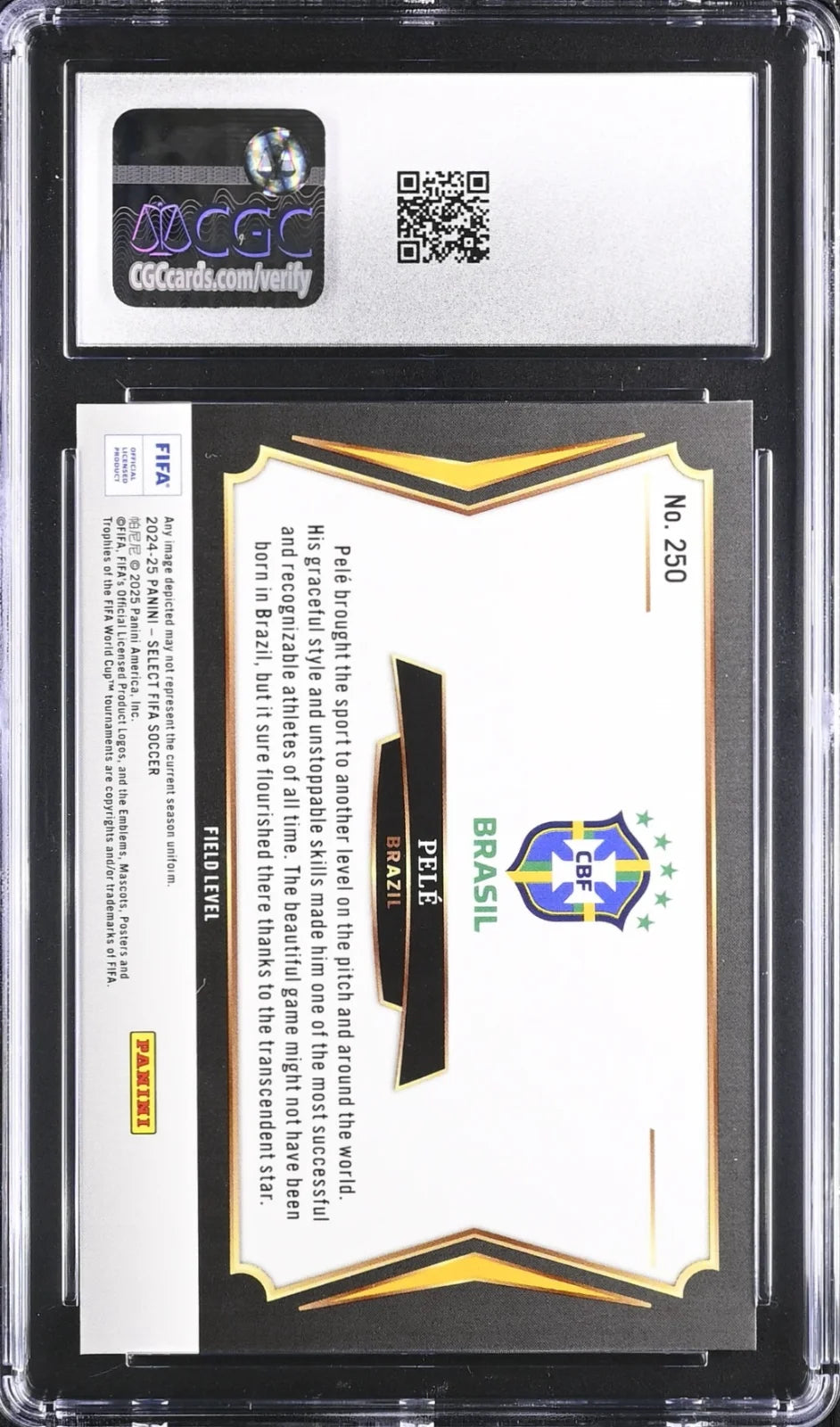 Pele, Panini, Select FIFA, 2024-25, #250, CGC 10