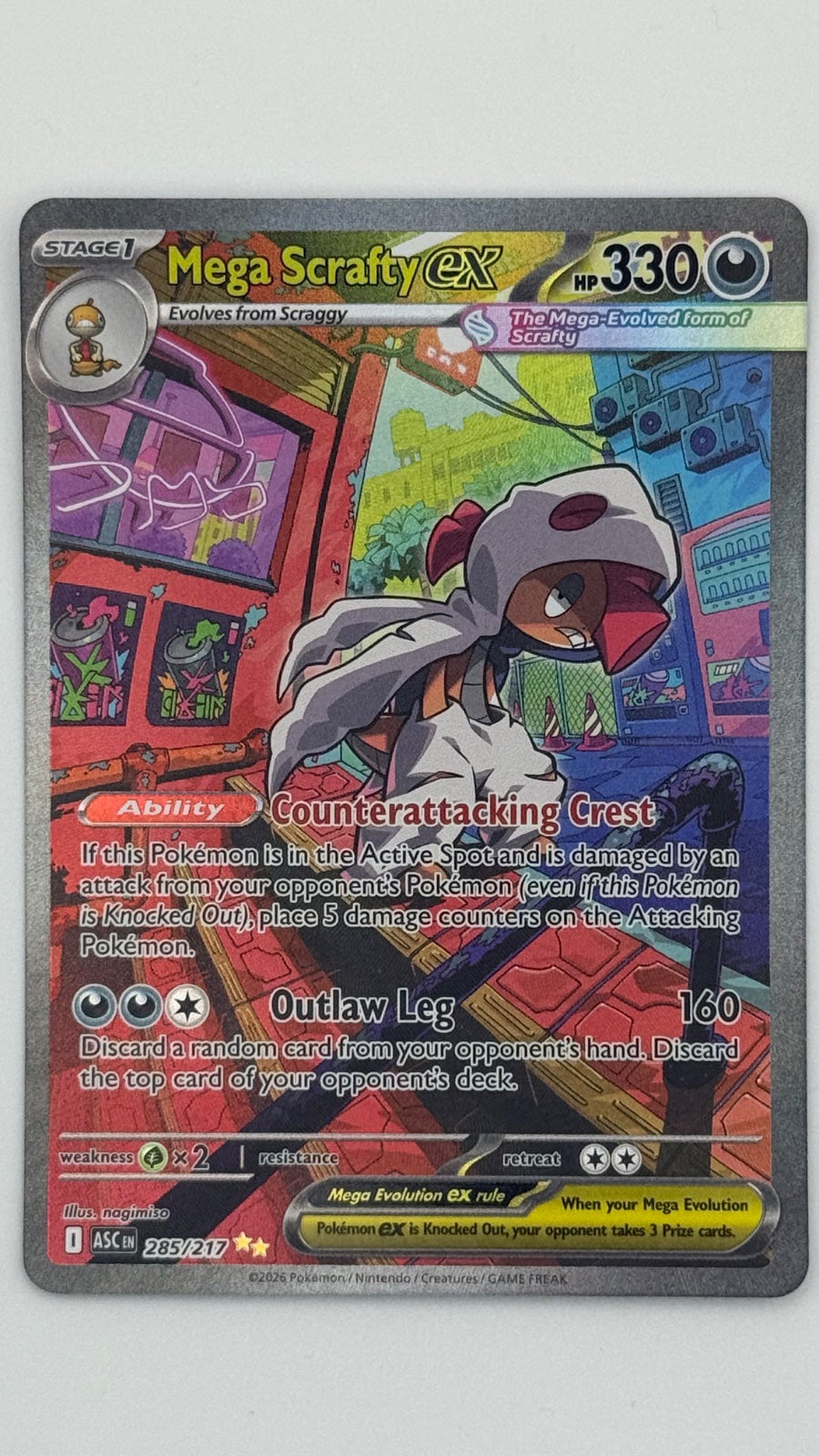 Mega Scrafty ex 285/217 (Ascended Heroes)
