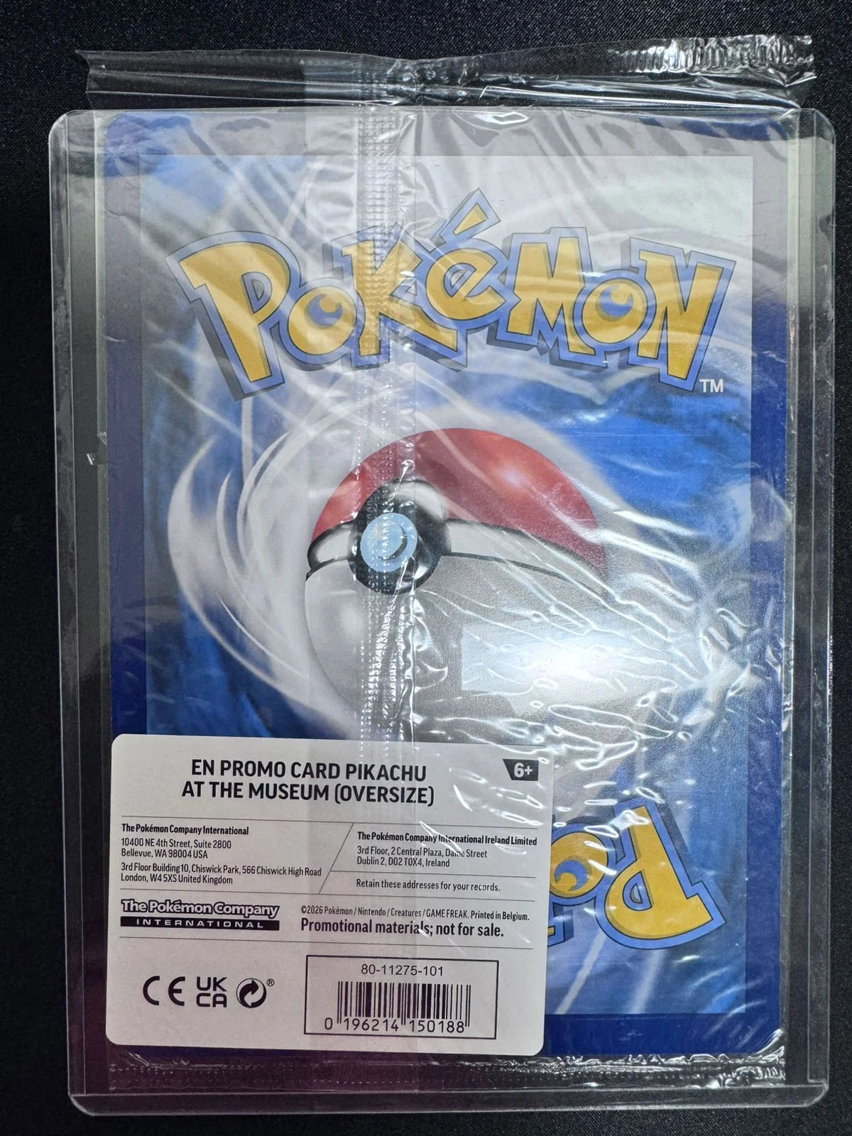 Pikachu at the Museum (Jumbo Cards) (Sealed)