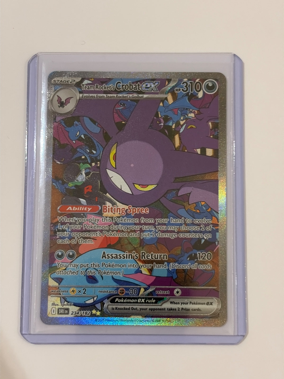 Team Rocket's Crobat ex 234/182 (Destined Rivals)