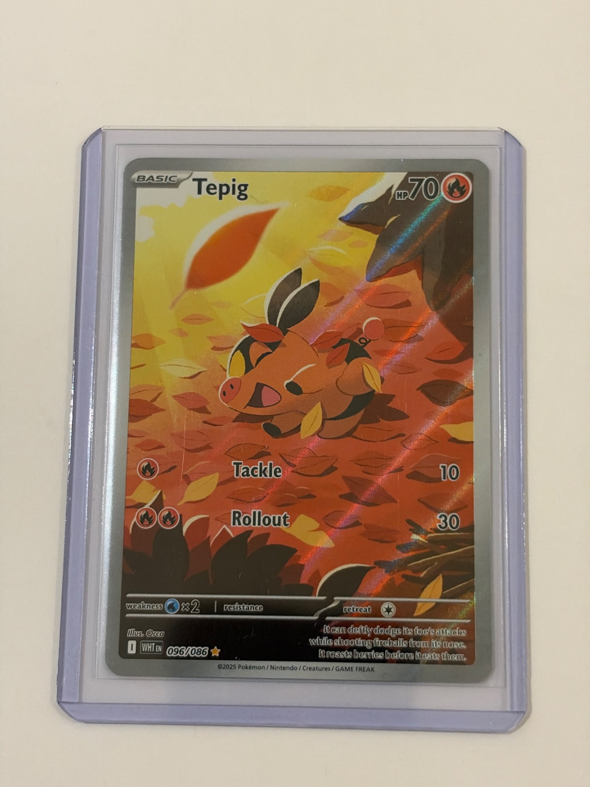 Tepig 096/086 (White Flare)