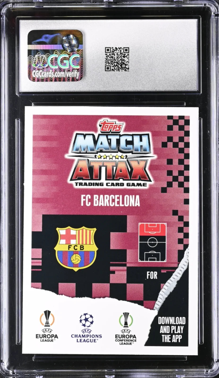 Lamine Yamal, Topps, #BB5, Match Attax UEFA Star Ballers, CGC 10