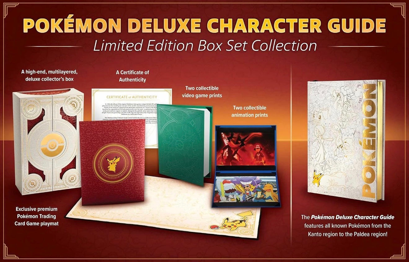 Pokemon Deluxe Character Guide Limited Edition Box Set