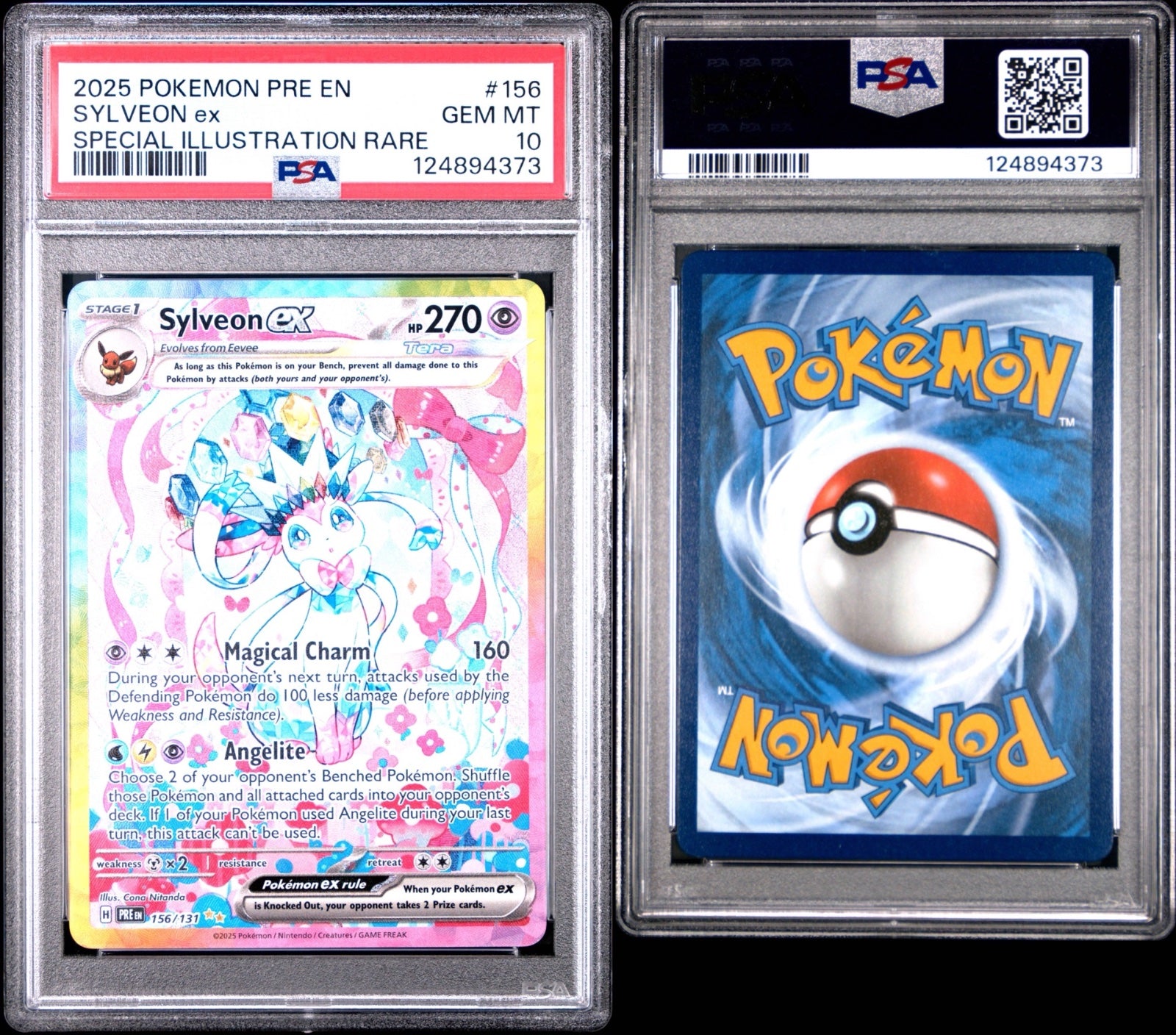 Sylveon ex 156/131 (Prismatic Evolutions) — PSA 10