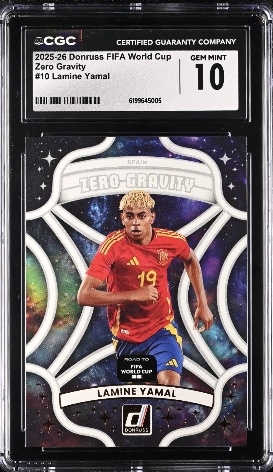 Lamine Yamal, Panini, #10, FIFA World Cup Zero Gravity, CGC 10