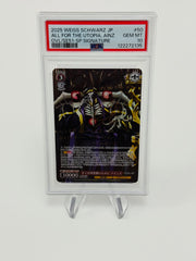 WEISS SCHWARZ All For The Utopia Ainz Overlord Sp / Japanese - PSA 10