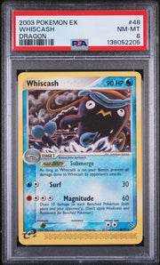 Whiscash 48 · Normal (EX Dragon) — PSA 8