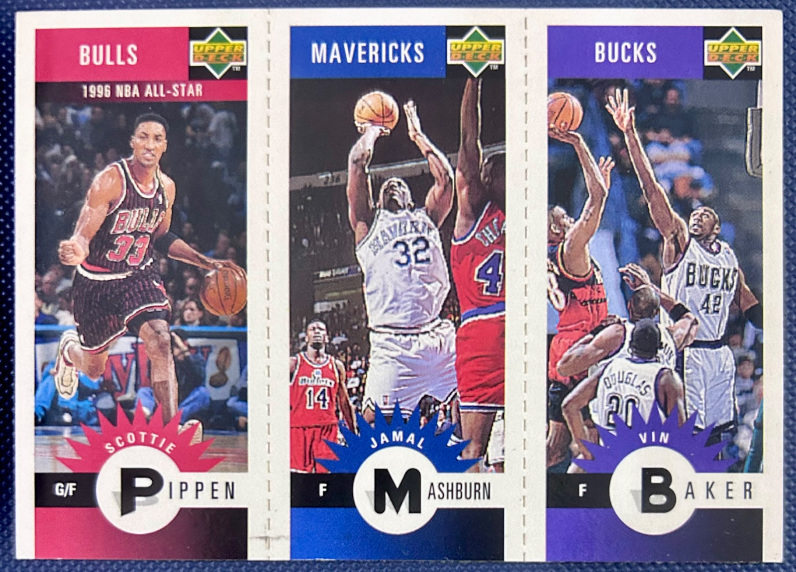 1996-97 Collector's Choice Pippen Mashburn Baker