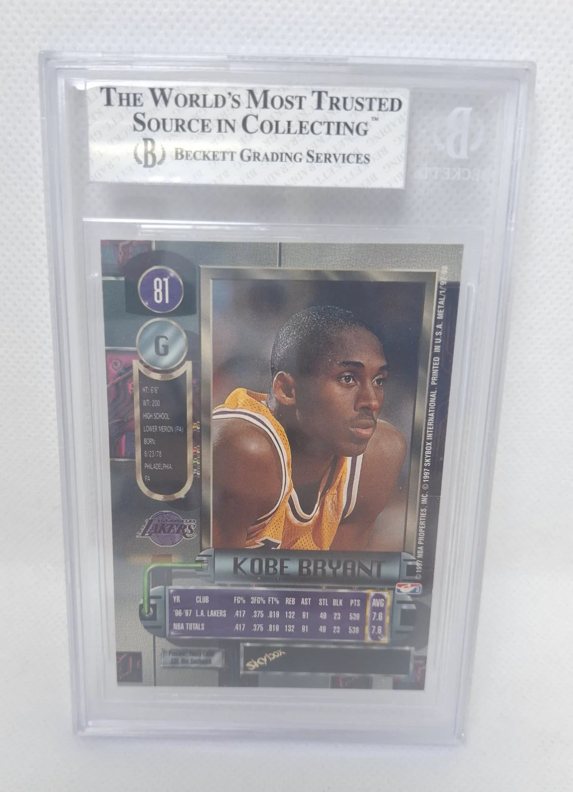 1997 Metal Universe Kobe Bryant #81