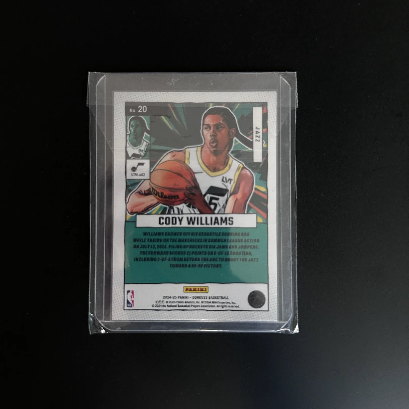Donruss Marvels Cody WIlliams Marvel  Nba Card