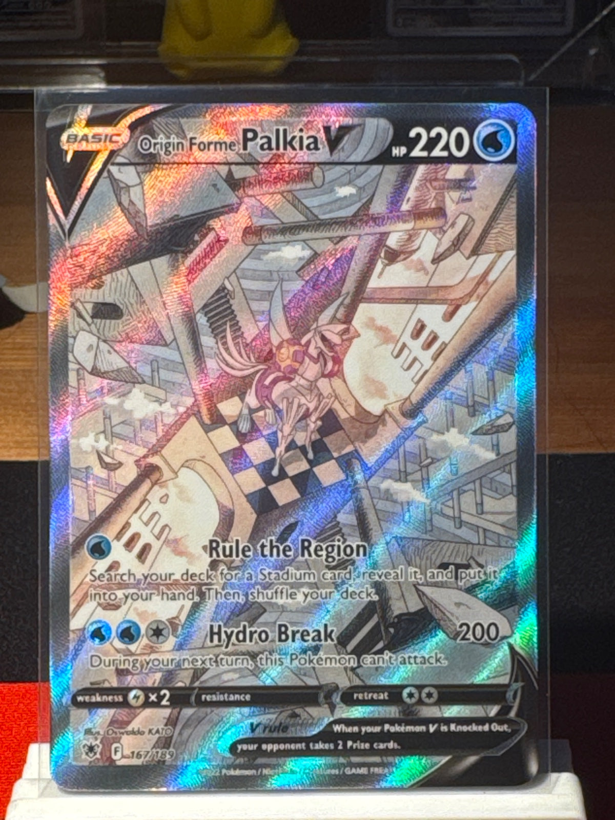 Origin Forme Palkia V (Alternate Full Art) 167/189 (Astral Radiance)