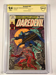 Daredevil #597 shattered comic exclusive graded and signed by Frank miller