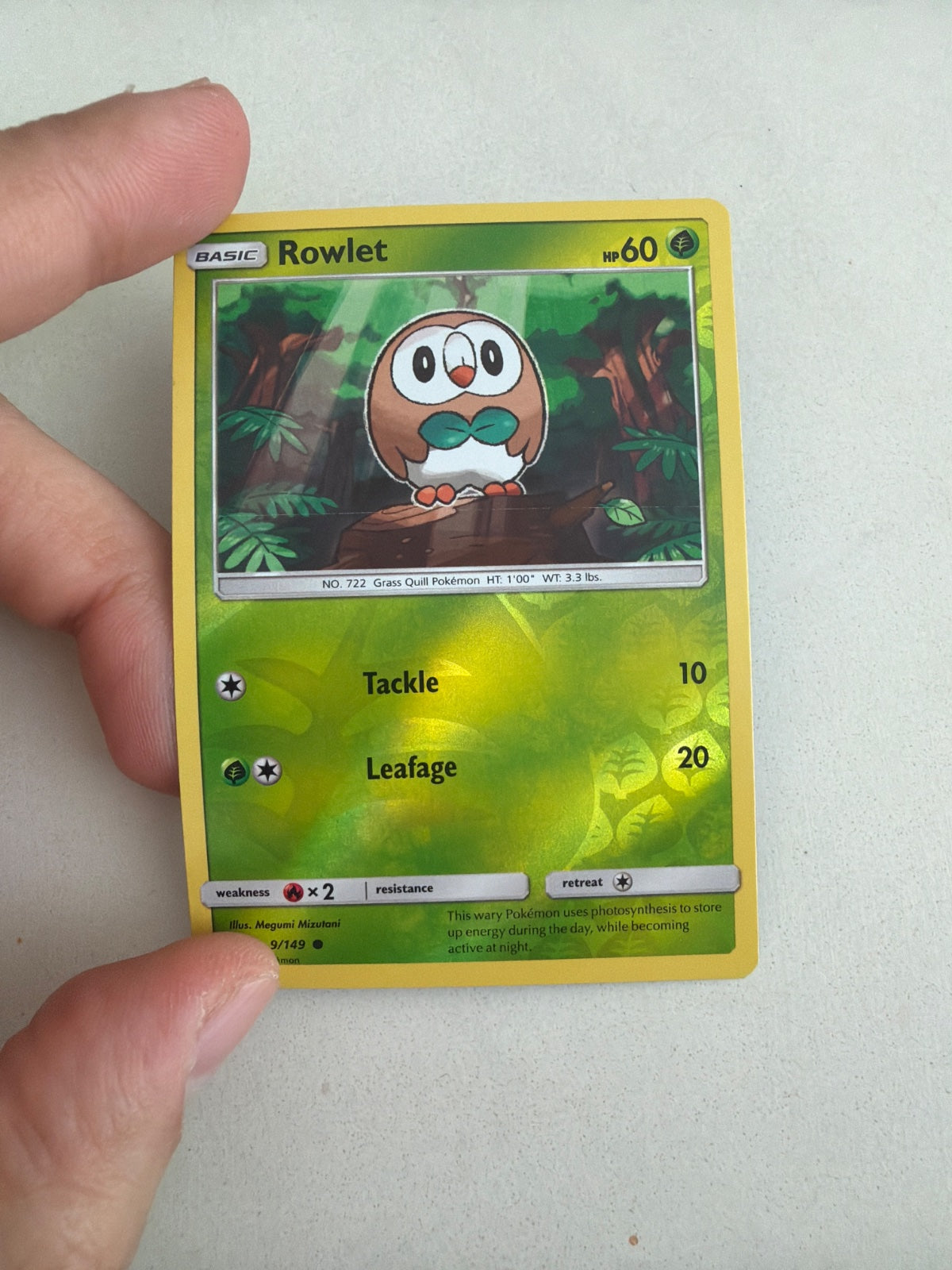 Rowlet (Cosmos Holo) 009/149 (Miscellaneous Cards & Products)