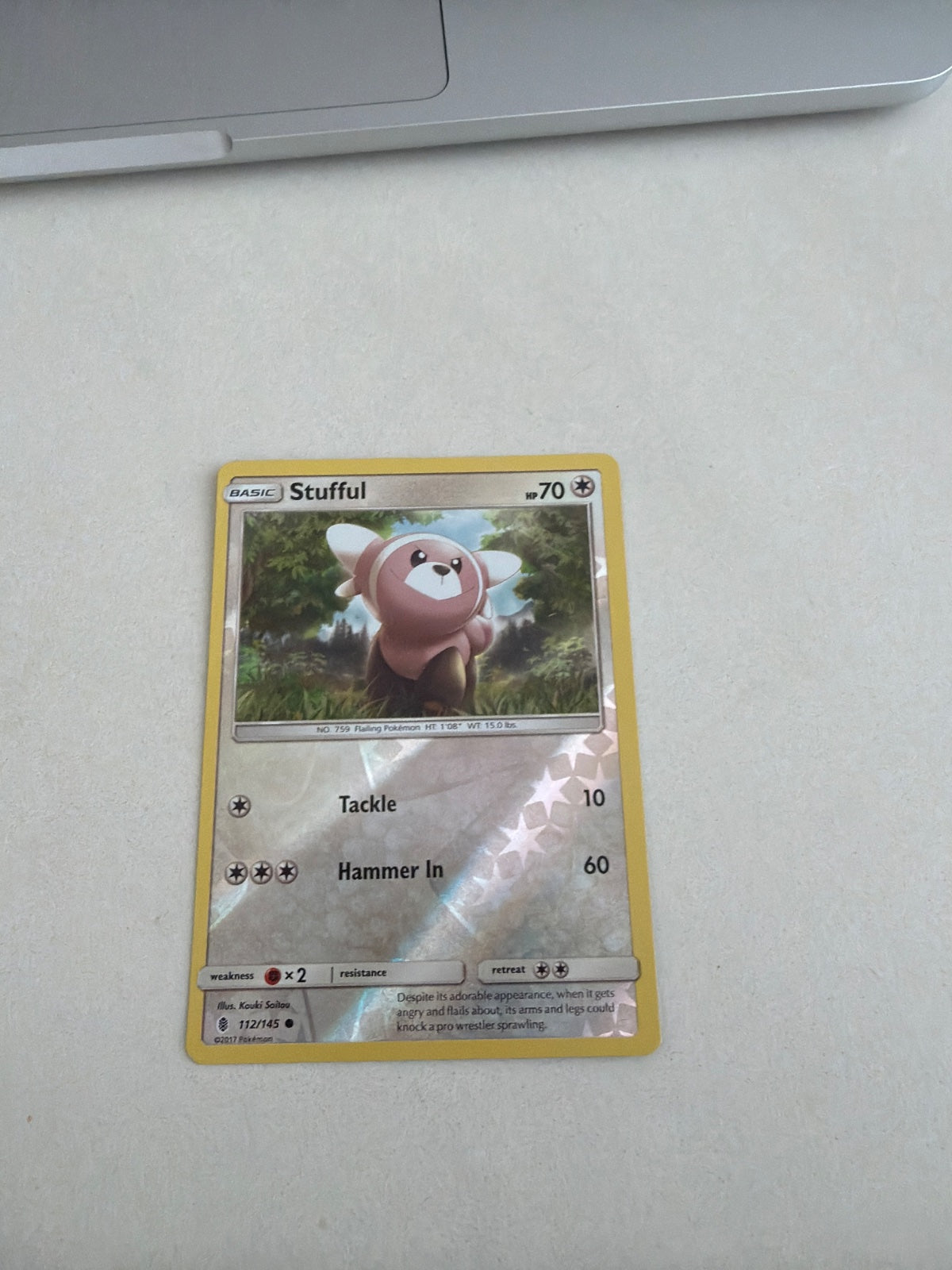 Stufful 112/145 · Reverse Holofoil (Guardians Rising)